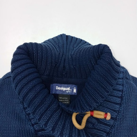 Desigual Heavy Knit 100 % Cotton Sweater - Picture 6 of 7